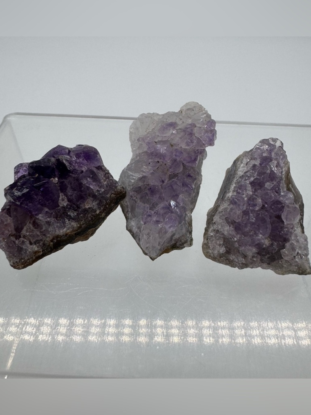 Amethyst Crystal Cluster Bundle Natural Quartz Specimens 42g lot
